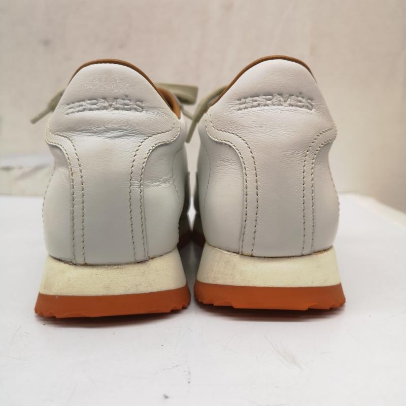 エルメス HERMES スニーカー スニーカー クイック Hロゴ レザー スニーカー 厚底 35 22.0cm 白 / ホワイト / white レディース USED 古着 中古 50166132