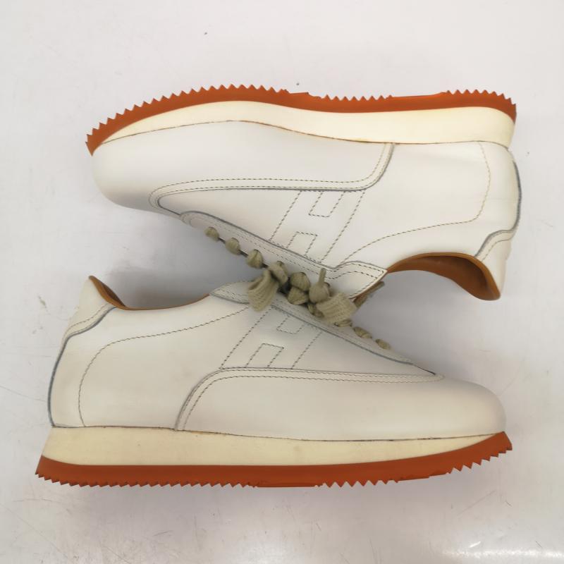 エルメス HERMES スニーカー スニーカー クイック Hロゴ レザー スニーカー 厚底 35 22.0cm 白 / ホワイト / white レディース USED 古着 中古 50166132