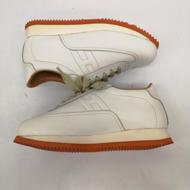 エルメス HERMES スニーカー スニーカー クイック Hロゴ レザー スニーカー 厚底 35 22.0cm 白 / ホワイト / white レディース USED 古着 中古 50166132