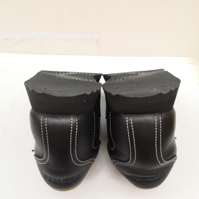 エルメス HERMES スニーカー スニーカー クイック Hロゴ レザー スニーカー 厚底 36 23.0cm 黒 / ブラック / black レディース USED 古着 中古 50166133