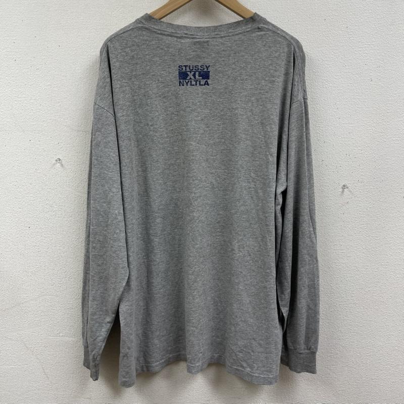 ステューシー STUSSY Tシャツ 長袖 USA製 90s OLD STUSSY LIVIN  XL ロゴ プリント Tシャツ XL 灰 / グレー / gray メンズ USED 古着 中古 50166135