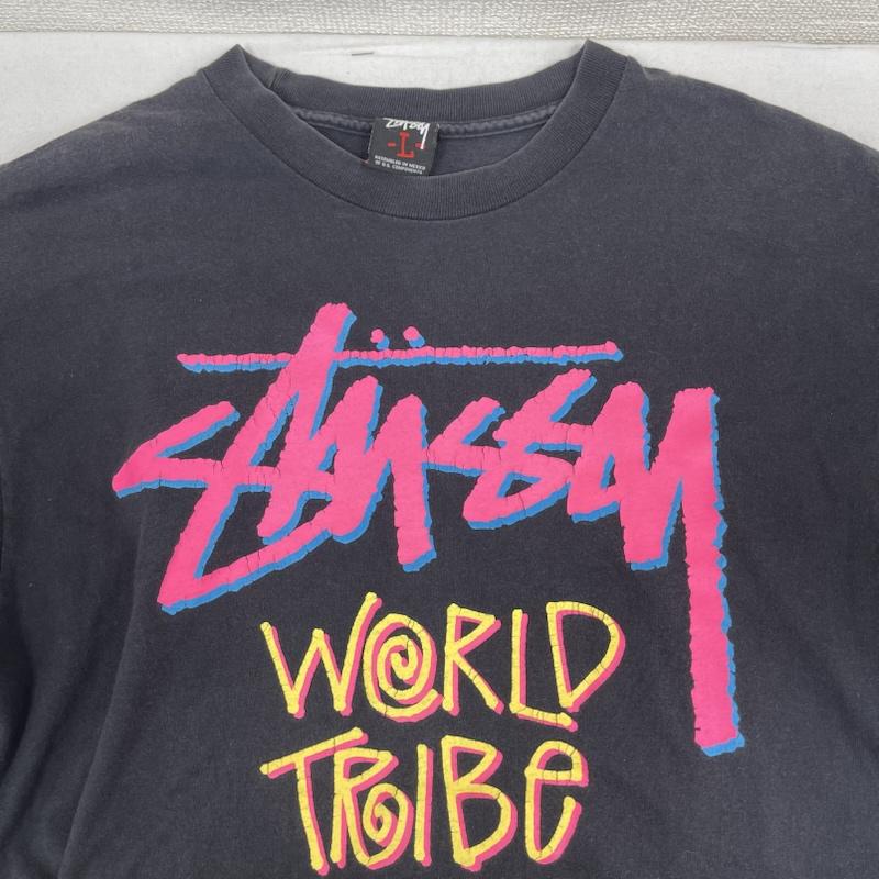 ステューシー STUSSY Tシャツ 半袖 00s DNFTF TEE アーカイブ ロゴ プリント Tシャツ カットソー L 黒 / ブラック / black メンズ USED 古着 中古 50166136