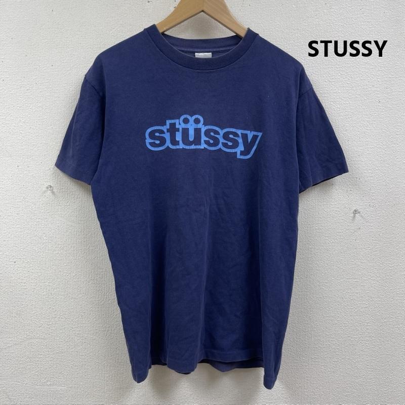 ステューシー STUSSY Tシャツ 半袖 90s 00s USA製 ブランド ロゴ プリント Tシャツ カットソー M 紺 / ネイビー / navy メンズ USED 古着 中古 50166137