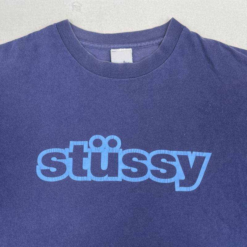 ステューシー STUSSY Tシャツ 半袖 90s 00s USA製 ブランド ロゴ プリント Tシャツ カットソー M 紺 / ネイビー / navy メンズ USED 古着 中古 50166137