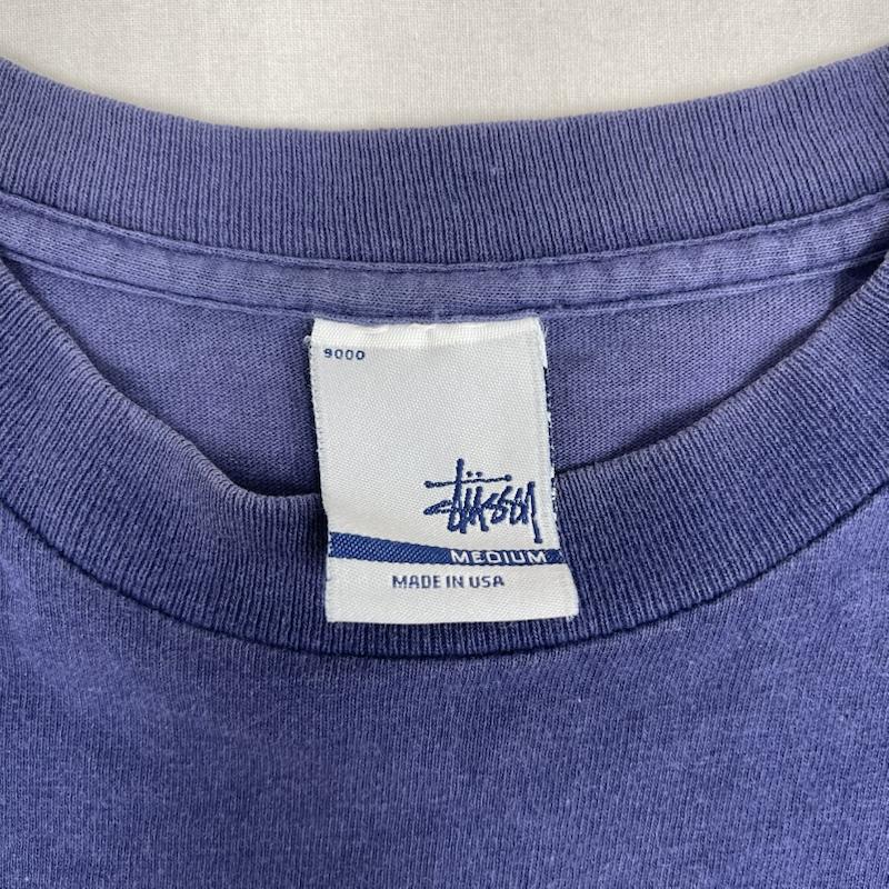 ステューシー STUSSY Tシャツ 半袖 90s 00s USA製 ブランド ロゴ プリント Tシャツ カットソー M 紺 / ネイビー / navy メンズ USED 古着 中古 50166137