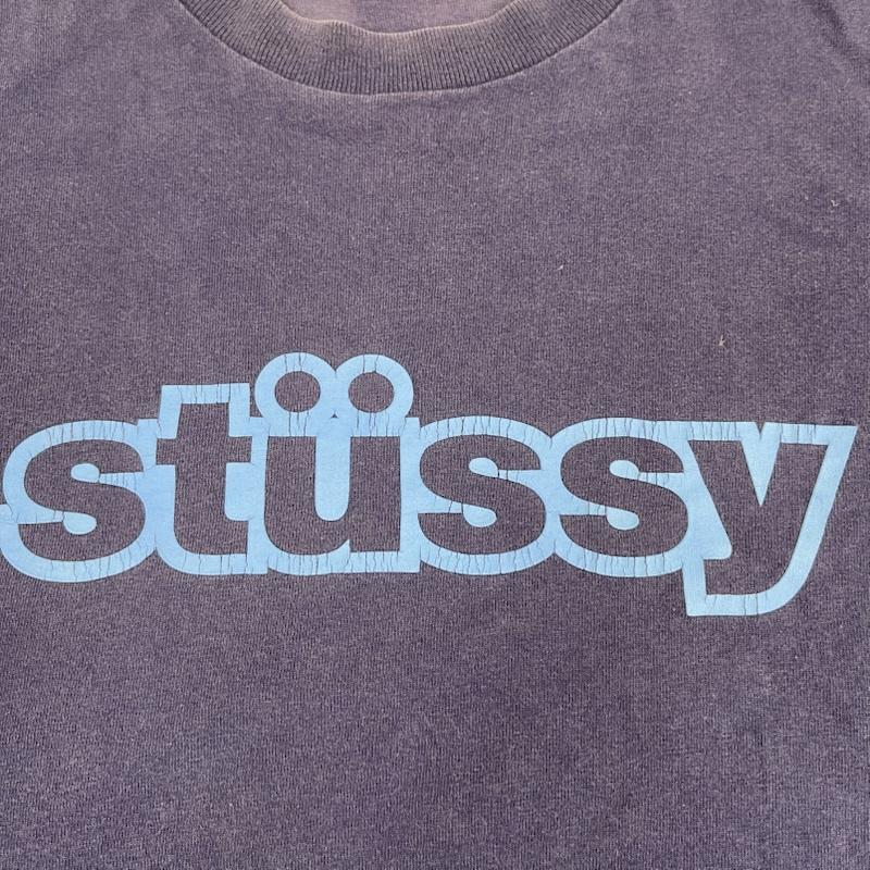 ステューシー STUSSY Tシャツ 半袖 90s 00s USA製 ブランド ロゴ プリント Tシャツ カットソー M 紺 / ネイビー / navy メンズ USED 古着 中古 50166137
