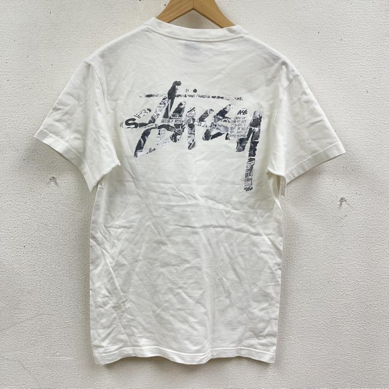 ステューシー STUSSY Tシャツ 半袖 メキシコ製 SSリンク フォトコラージュ プリント Tシャツ カットソー M 白 / ホワイト / white メンズ USED 古着 中古 50166139
