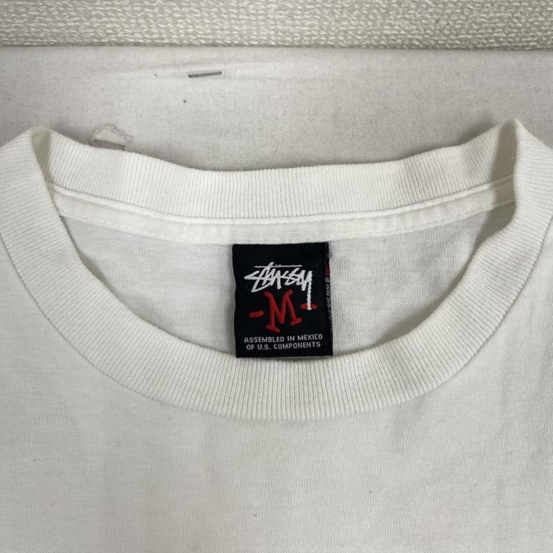 ステューシー STUSSY Tシャツ 半袖 メキシコ製 SSリンク フォトコラージュ プリント Tシャツ カットソー M 白 / ホワイト / white メンズ USED 古着 中古 50166139