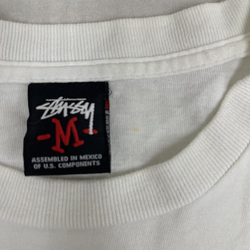 ステューシー STUSSY Tシャツ 半袖 メキシコ製 SSリンク フォトコラージュ プリント Tシャツ カットソー M 白 / ホワイト / white メンズ USED 古着 中古 50166139