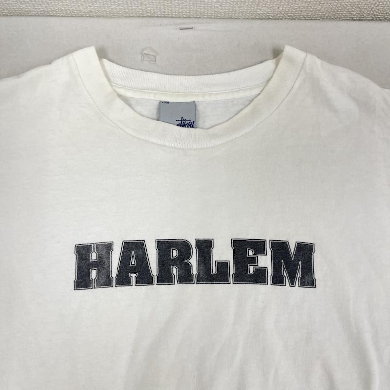 ステューシー STUSSY Tシャツ 半袖 USA製 90s 00s OLD 銀タグ HARLEM プリント Tシャツ XL 白 / ホワイト / white メンズ USED 古着 中古 50166140