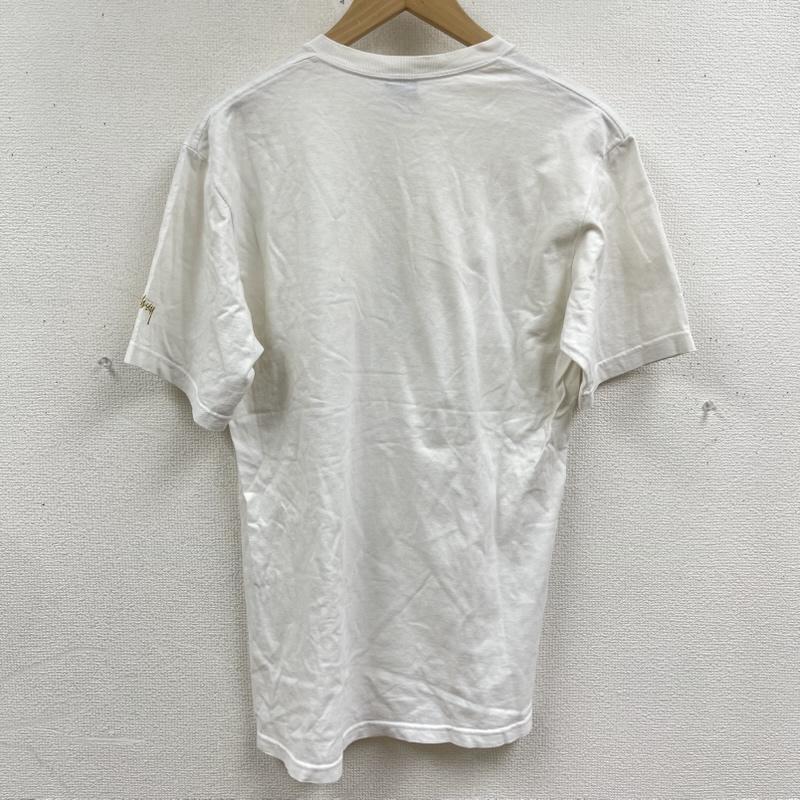 ステューシー STUSSY Tシャツ 半袖 メキシコ製 90s OLD 紺タグ DJフォト プリント Tシャツ カットソー M 白 / ホワイト / white メンズ USED 古着 中古 50166141
