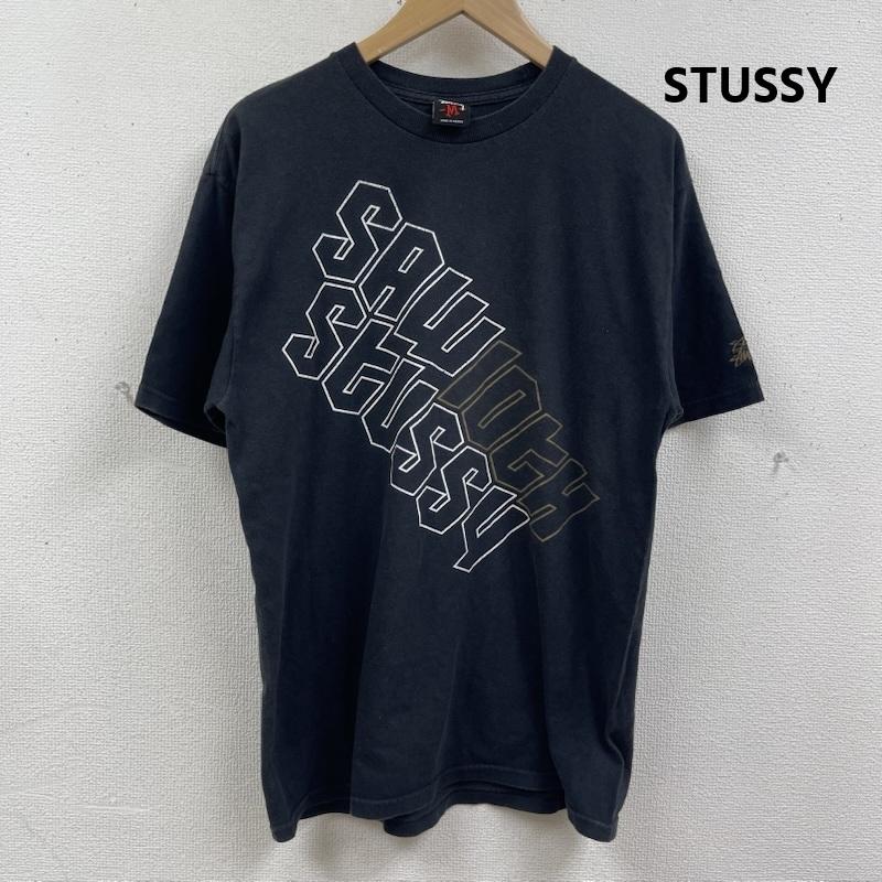 ステューシー STUSSY Tシャツ 半袖 メキシコ製 Saw Recordings コラボ プリント Tシャツ カットソー M 黒 / ブラック / black メンズ USED 古着 中古 50166142