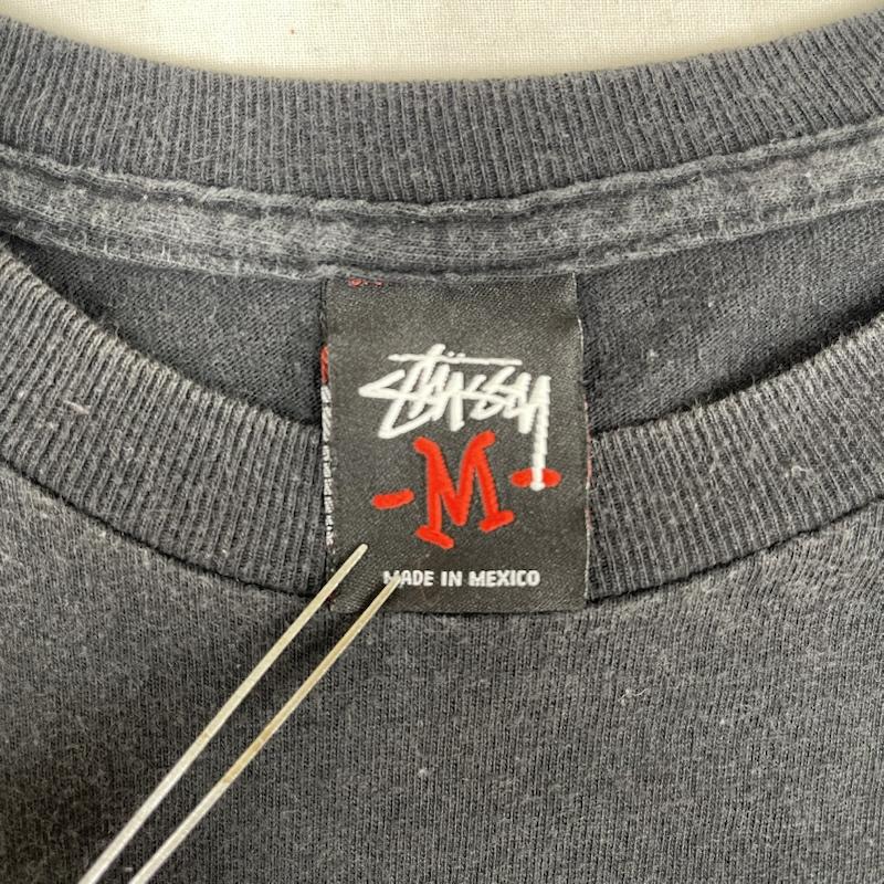 ステューシー STUSSY Tシャツ 半袖 メキシコ製 Saw Recordings コラボ プリント Tシャツ カットソー M 黒 / ブラック / black メンズ USED 古着 中古 50166142
