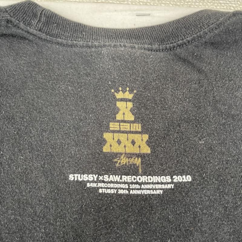ステューシー STUSSY Tシャツ 半袖 メキシコ製 Saw Recordings コラボ プリント Tシャツ カットソー M 黒 / ブラック / black メンズ USED 古着 中古 50166142