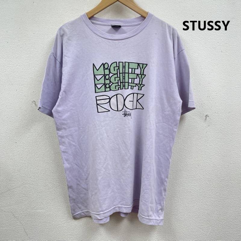 ステューシー STUSSY Tシャツ 半袖 メキシコ製 00s MIGHTY ROCK Tee ラベンダーカラー プリント Tシャツ L 紫 / パープル / purple メンズ USED 古着 中古 50166144
