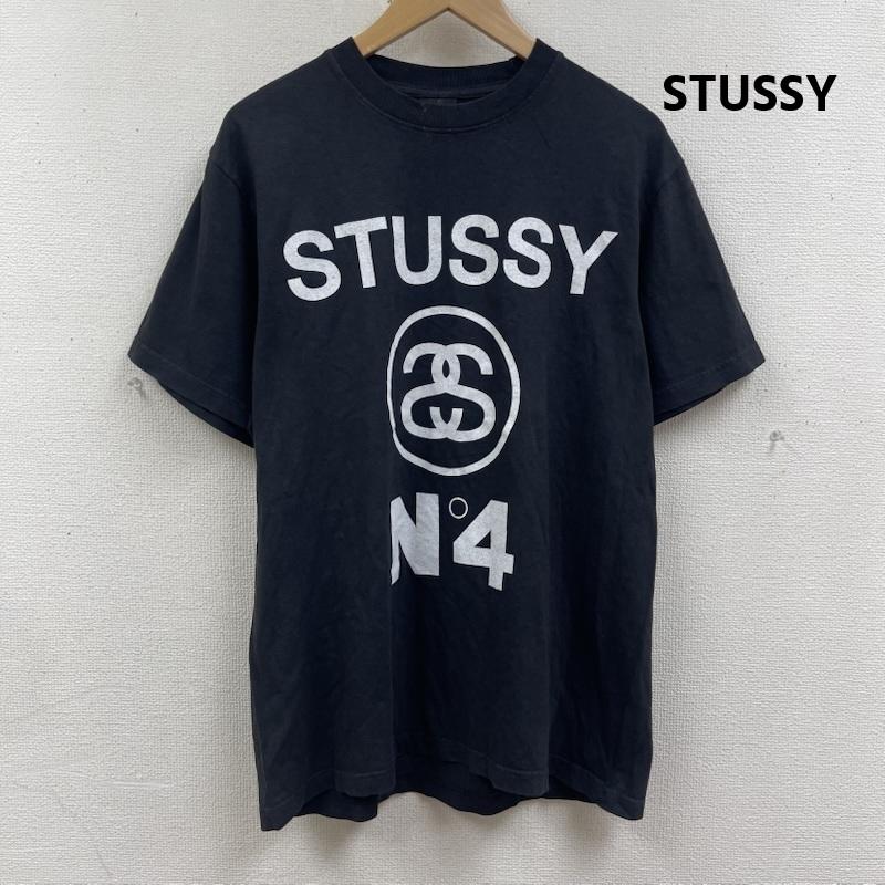 ステューシー STUSSY Tシャツ 半袖 USA製 SSリンク プリント Tシャツ カットソー M 黒 / ブラック / black メンズ USED 古着 中古 50166145