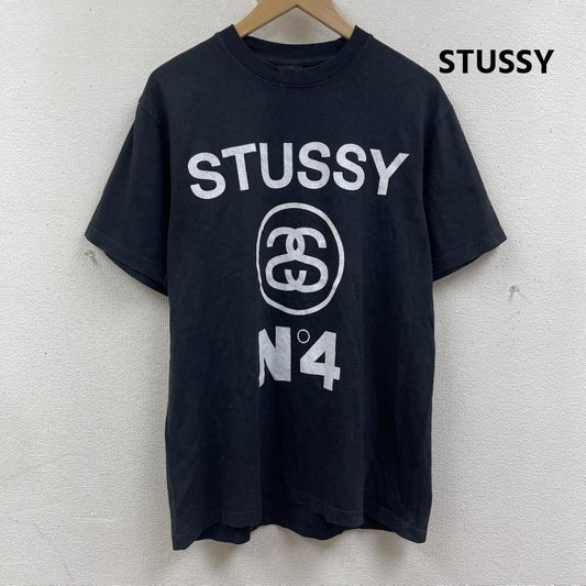 ステューシー STUSSY Tシャツ 半袖 USA製 SSリンク プリント Tシャツ カットソー M 黒 / ブラック / black メンズ USED 古着 中古 50166145