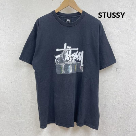 ステューシー STUSSY Tシャツ 半袖 メキシコ製 00s DJ フォト グラフィック プリント Tシャツ L 黒 / ブラック / black メンズ USED 古着 中古 50166146