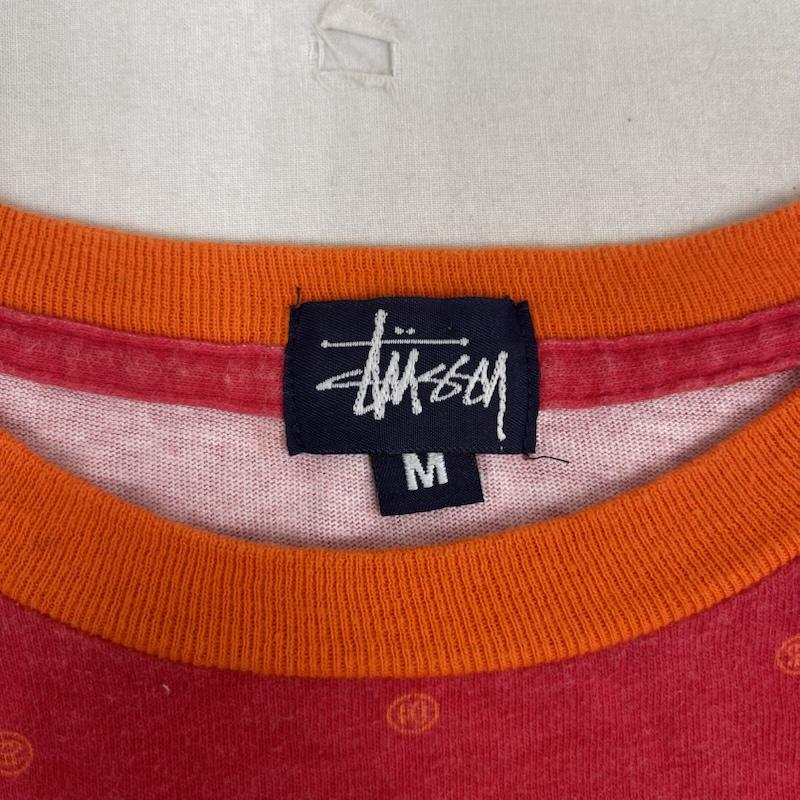 ステューシー STUSSY Tシャツ 半袖 USA製 90s OLD STUSSY ドット柄 ポケット Tシャツ カットソー M 赤 / レッド / red メンズ USED 古着 中古 50166147