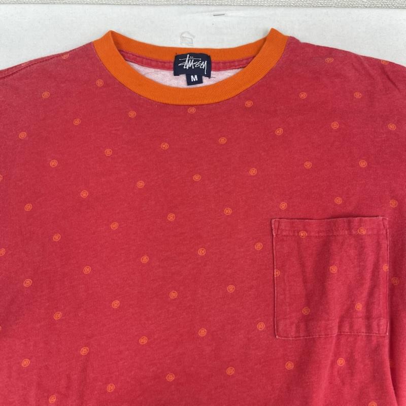 ステューシー STUSSY Tシャツ 半袖 USA製 90s OLD STUSSY ドット柄 ポケット Tシャツ カットソー M 赤 / レッド / red メンズ USED 古着 中古 50166147