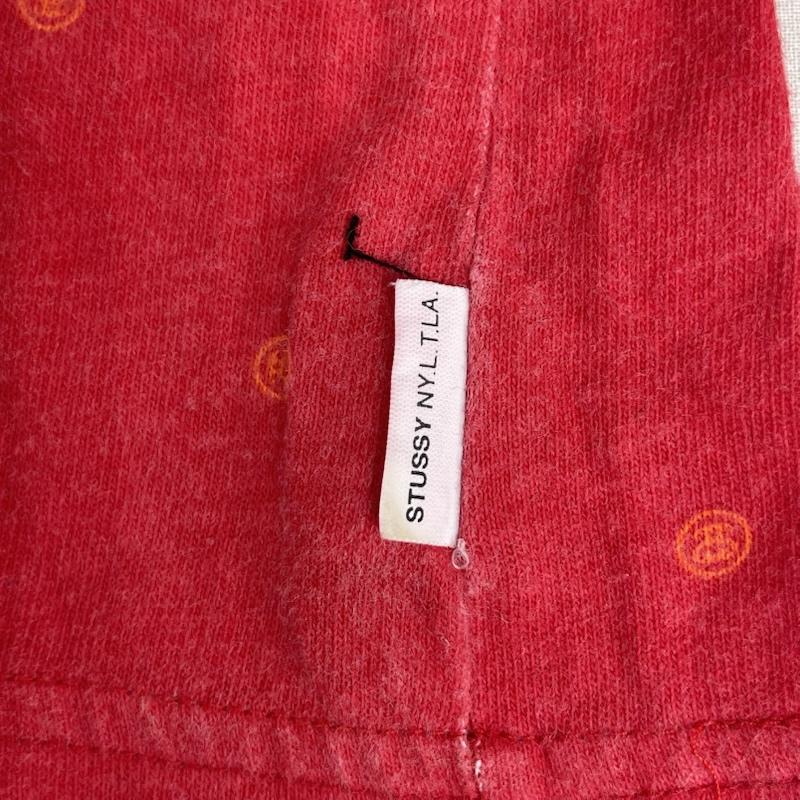 ステューシー STUSSY Tシャツ 半袖 USA製 90s OLD STUSSY ドット柄 ポケット Tシャツ カットソー M 赤 / レッド / red メンズ USED 古着 中古 50166147