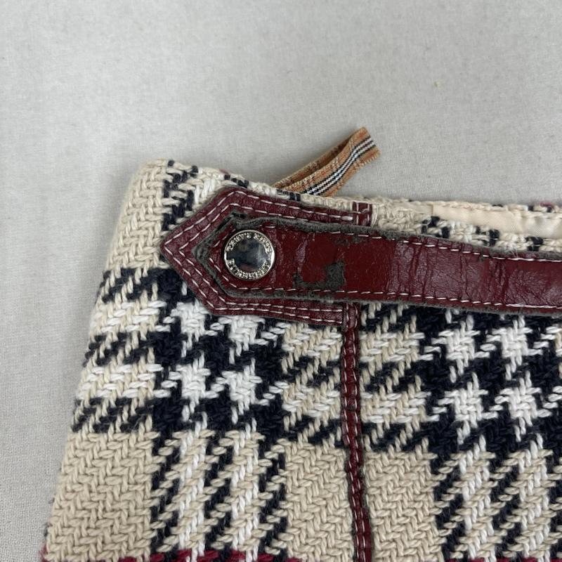 バーバリー・ブルーレーベル BURBERRY BLUE LABEL スカート ミニスカート ノヴァチェック柄 台形 タイト ミニスカート flf81-505 36 ベージュ / ベージュ / beige レディース USED 古着 中古 50166150