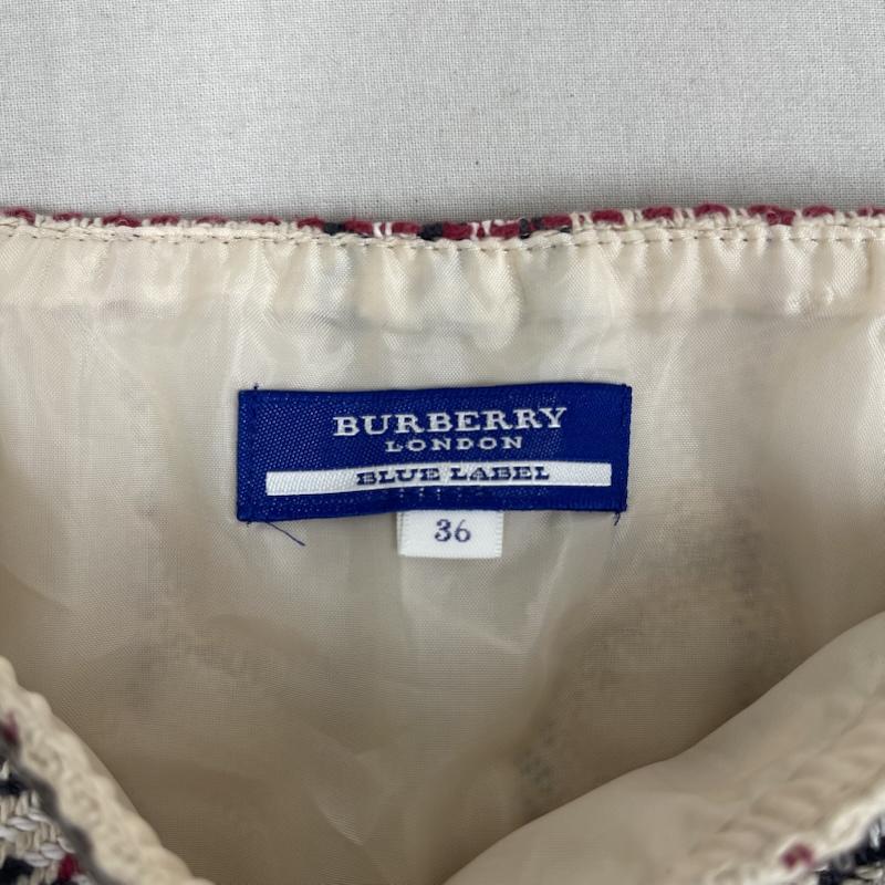 バーバリー・ブルーレーベル BURBERRY BLUE LABEL スカート ミニスカート ノヴァチェック柄 台形 タイト ミニスカート flf81-505 36 ベージュ / ベージュ / beige レディース USED 古着 中古 50166150