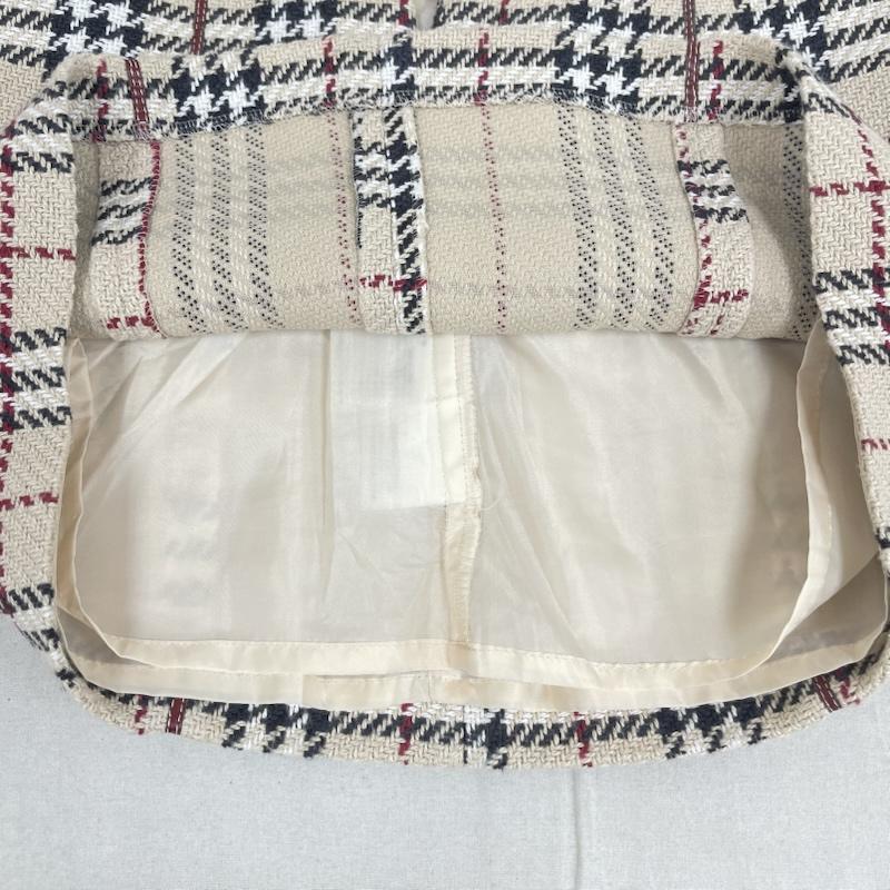 バーバリー・ブルーレーベル BURBERRY BLUE LABEL スカート ミニスカート ノヴァチェック柄 台形 タイト ミニスカート flf81-505 36 ベージュ / ベージュ / beige レディース USED 古着 中古 50166150