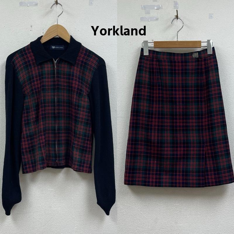 ヨークランド Yorkland セットアップ セットアップ 日本制 ニット ジップアップ タータンチェック柄 セットアップ 62160-8 20 01 マルチカラー / マルチカラー / multicolor レディース USED 古着 中古 50166152
