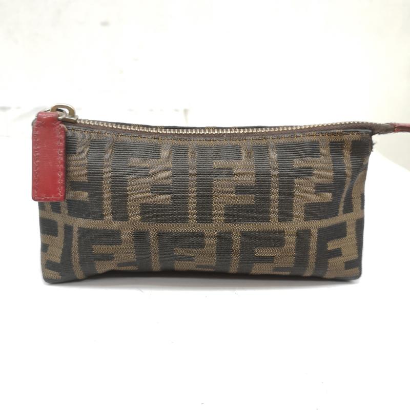 フェンディ FENDI ポーチ ポーチ FFロゴ ズッカ柄 ポーチ - 茶 / ブラウン / brown レディース USED 古着 中古 50166155