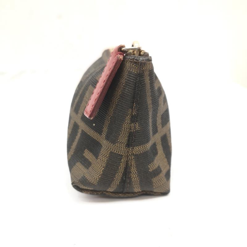 フェンディ FENDI ポーチ ポーチ FFロゴ ズッカ柄 ポーチ - 茶 / ブラウン / brown レディース USED 古着 中古 50166155