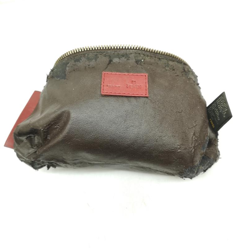 フェンディ FENDI ポーチ ポーチ FFロゴ ズッカ柄 ポーチ - 茶 / ブラウン / brown レディース USED 古着 中古 50166155