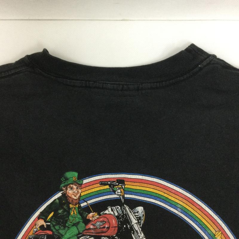 ハーレーダビッドソン Harley-Davidson Tシャツ 半袖 harley-davidson tシャツ HANES BEEFY アメリカ製 L プリント 黒 / ブラック / black メンズ USED 古着 中古 50166165