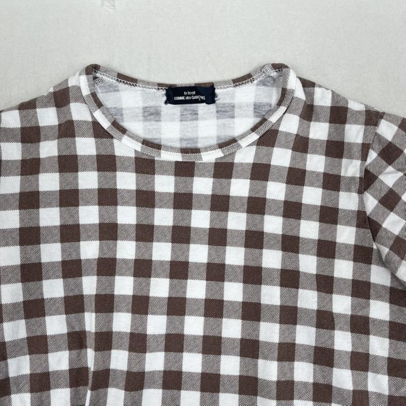 トリココムデギャルソン tricot COMME des GARSONS Tシャツ 半袖 08aw 09ss 日本製 ギンガムチェック柄 短丈 Tシャツ カットソー マルチカラー / マルチカラー / multicolor レディース USED 古着 中古 50166166