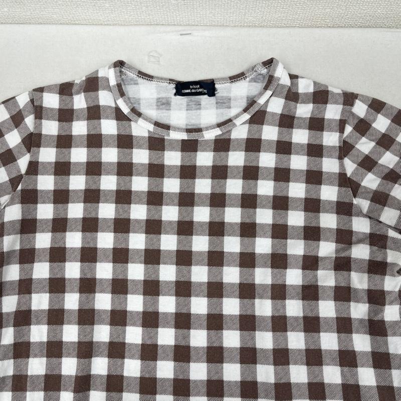 トリココムデギャルソン tricot COMME des GARSONS Tシャツ 半袖 08aw 09ss 日本製 ギンガムチェック柄 短丈 Tシャツ カットソー マルチカラー / マルチカラー / multicolor レディース USED 古着 中古 50166166