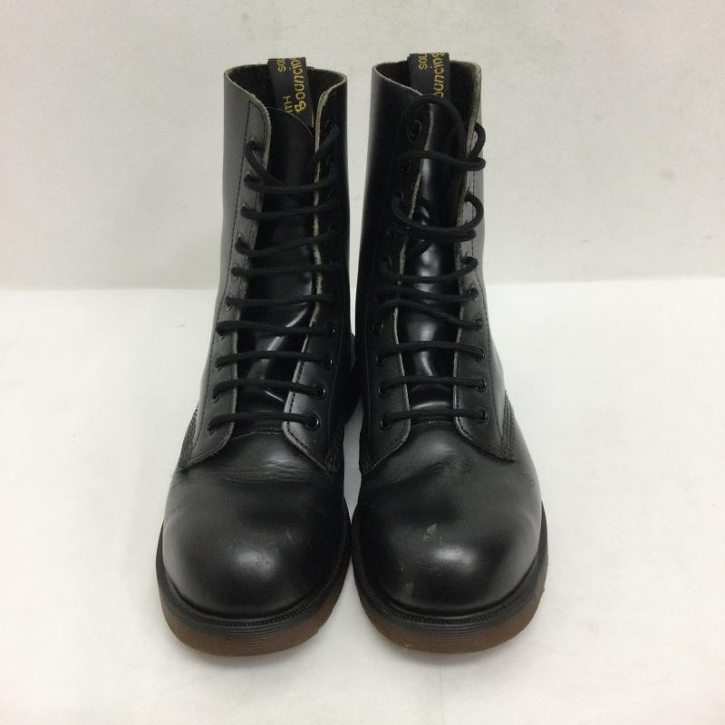 ドクターマーチン Dr.Martens ブーツ ショートブーツ 英国製 ドクターマーチン Dr.Martens スチールトゥ 10ホールブーツ UK：7 黒 / ブラック / black メンズ USED 古着 中古 50166168