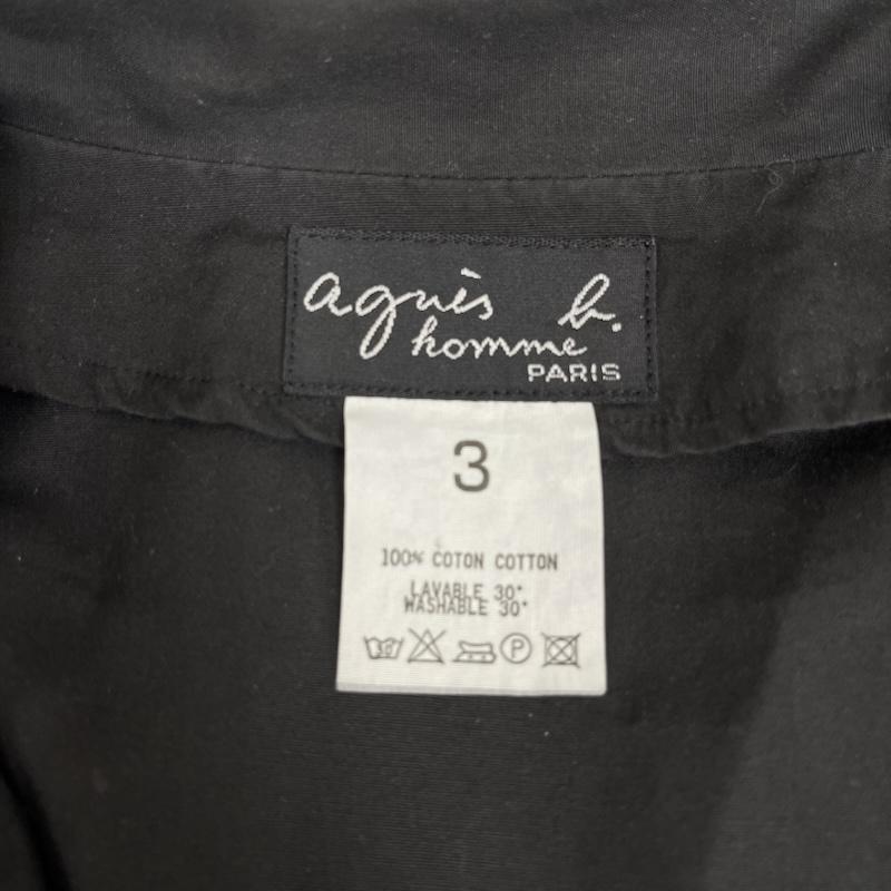 アニエスベーオム AGNESB.HOMME ジャケット、上着 ジャンパー、ブルゾン 日本製 90s スイングトップ ジャケット シャツ ジャンパー 00032492 3 黒 / ブラック / black メンズ USED 古着 中古 50166172