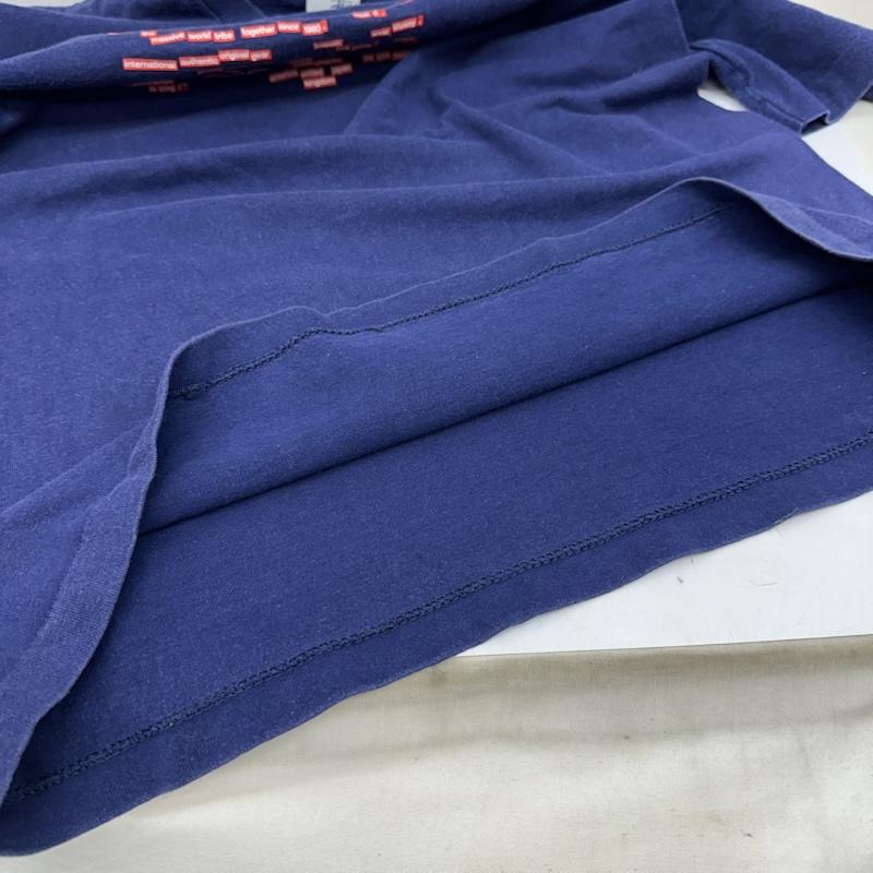 ステューシー STUSSY Tシャツ 半袖 00s USA製 銀タグ ワード プリント Tシャツ M 紺 / ネイビー / navy メンズ USED 古着 中古 50166173