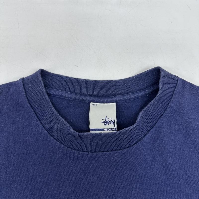 ステューシー STUSSY Tシャツ 半袖 00s USA製 銀タグ ワード プリント Tシャツ M 紺 / ネイビー / navy メンズ USED 古着 中古 50166173
