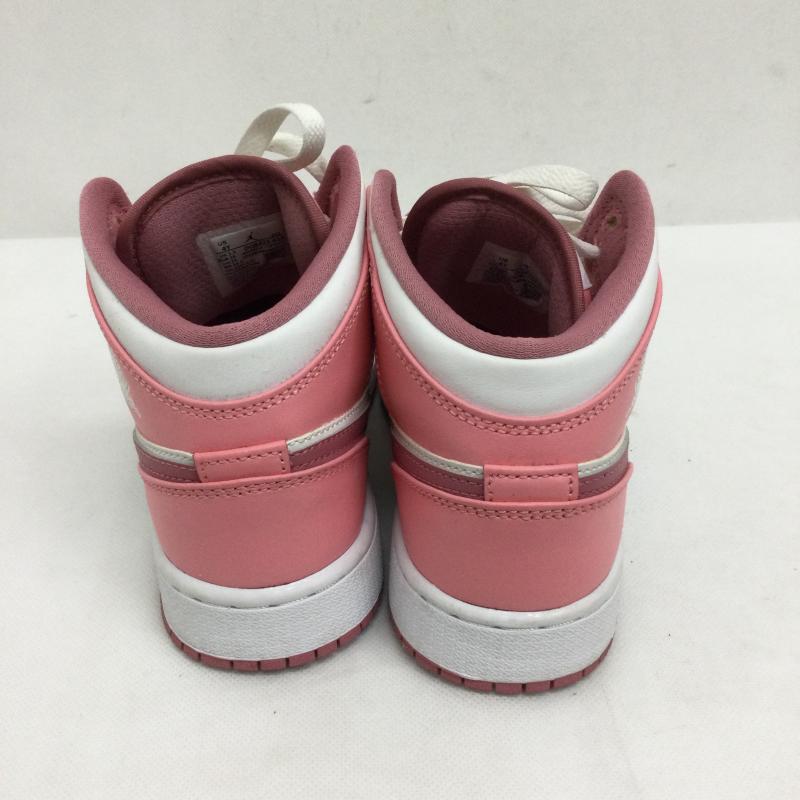 ナイキ NIKE スニーカー スニーカー NIKE AIR JORDAN ナイキ ジョーダン DQ8423-616 GS Air Jordan 1 Mid Coral Chalk 23.0cm 白 / ホワイト / white X 桃 / ピンク / pink レディース USED 古着 中古 50166174