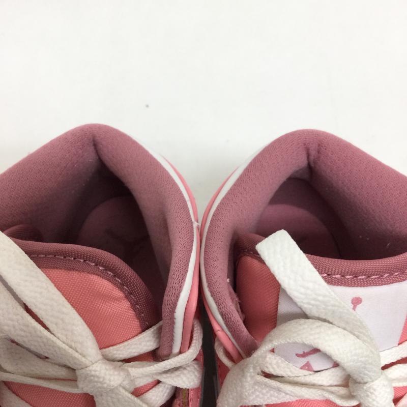 ナイキ NIKE スニーカー スニーカー NIKE AIR JORDAN ナイキ ジョーダン DQ8423-616 GS Air Jordan 1 Mid Coral Chalk 23.0cm 白 / ホワイト / white X 桃 / ピンク / pink レディース USED 古着 中古 50166174
