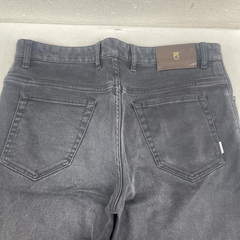 古着 USED パンツ デニム、ジーンズ PT TORINO テーパード ジップフライ デニム パンツ 32インチ 黒 / ブラック / black メンズ USED 古着 中古 50166178