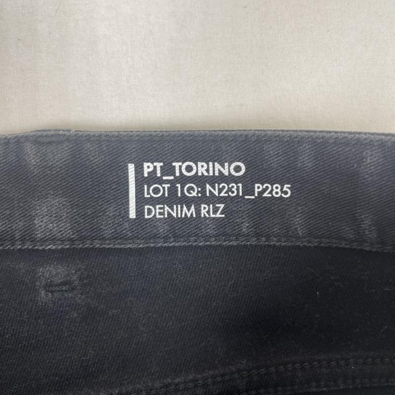 古着 USED パンツ デニム、ジーンズ PT TORINO テーパード ジップフライ デニム パンツ 32インチ 黒 / ブラック / black メンズ USED 古着 中古 50166178