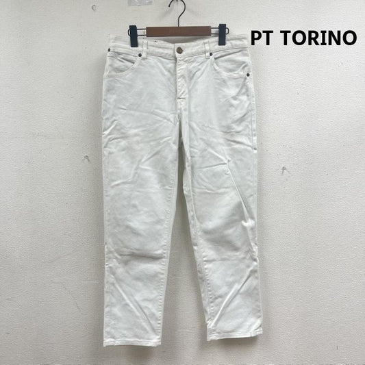 古着 USED パンツ デニム、ジーンズ PT TORINO ジップフライ テーパード デニム パンツ 32インチ 白 / ホワイト / white メンズ USED 古着 中古 50166179