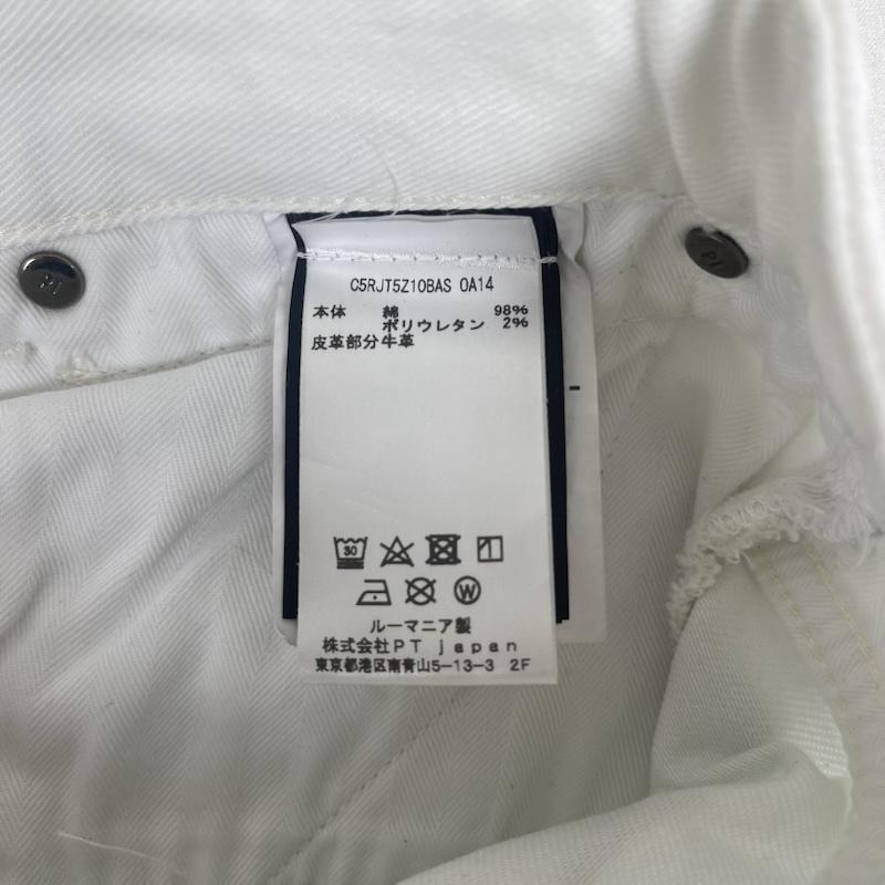古着 USED パンツ デニム、ジーンズ PT TORINO ジップフライ テーパード デニム パンツ 32インチ 白 / ホワイト / white メンズ USED 古着 中古 50166179