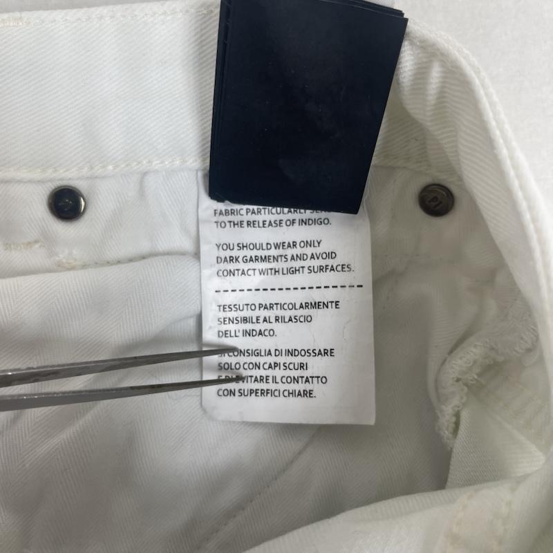 古着 USED パンツ デニム、ジーンズ PT TORINO ジップフライ テーパード デニム パンツ 32インチ 白 / ホワイト / white メンズ USED 古着 中古 50166179