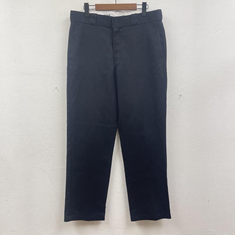 ディッキーズ Dickies パンツ ワークパンツ、ペインターパンツ 874 Chopper Oakland ロゴ ワイド ワーク パンツ 34インチ 黒 / ブラック / black メンズ USED 古着 中古 50166182