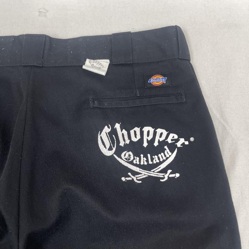 ディッキーズ Dickies パンツ ワークパンツ、ペインターパンツ 874 Chopper Oakland ロゴ ワイド ワーク パンツ 34インチ 黒 / ブラック / black メンズ USED 古着 中古 50166182