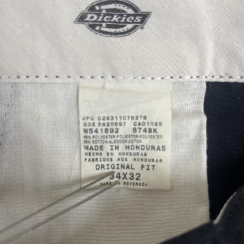 ディッキーズ Dickies パンツ ワークパンツ、ペインターパンツ 874 Chopper Oakland ロゴ ワイド ワーク パンツ 34インチ 黒 / ブラック / black メンズ USED 古着 中古 50166182