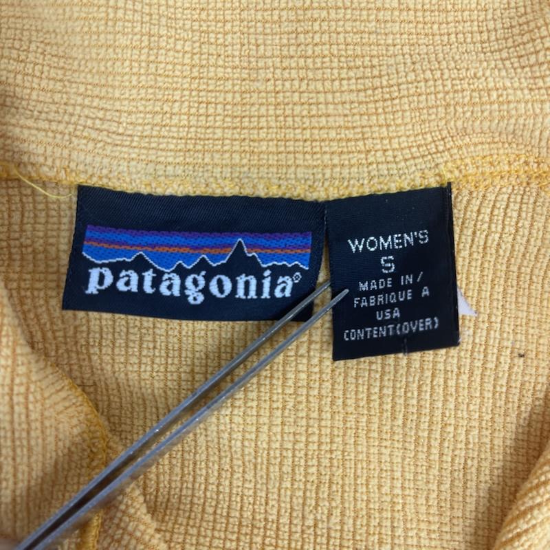 パタゴニア patagonia トレーナー 長袖 ハーフジップ ベースレイヤー ハーフジップ スウェット S 黄 / イエロー / yellow レディース USED 古着 中古 50166183
